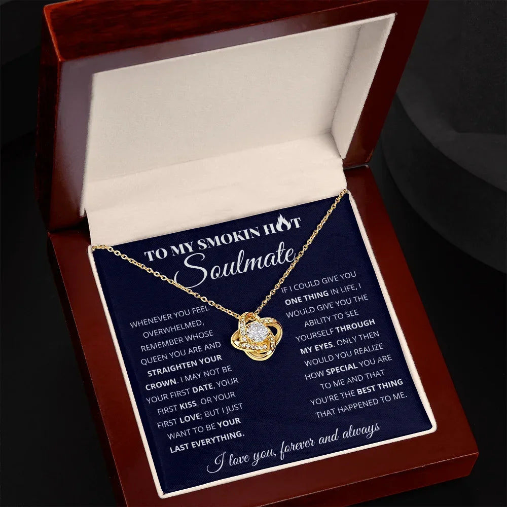 "Smokin Hot Soulmate" Knot Necklace