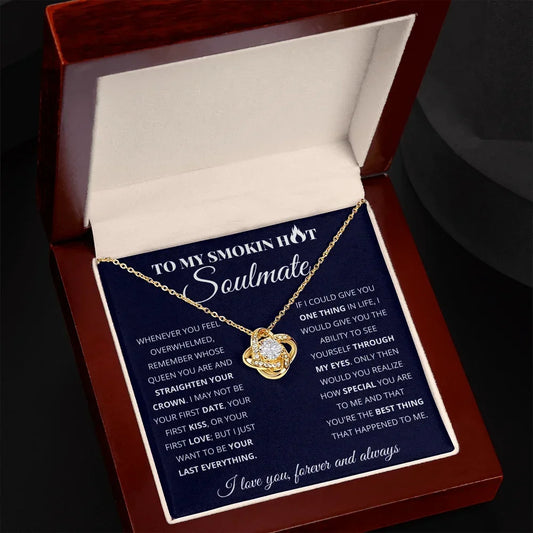 "Smokin Hot Soulmate" Knot Necklace